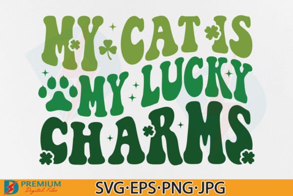 Cat Mom St Patrick's Day SVG: Graphics for T-Shirt Designs