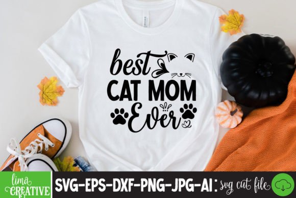 Cat Mom SVG: Cute Graphics for T-Shirt Designs