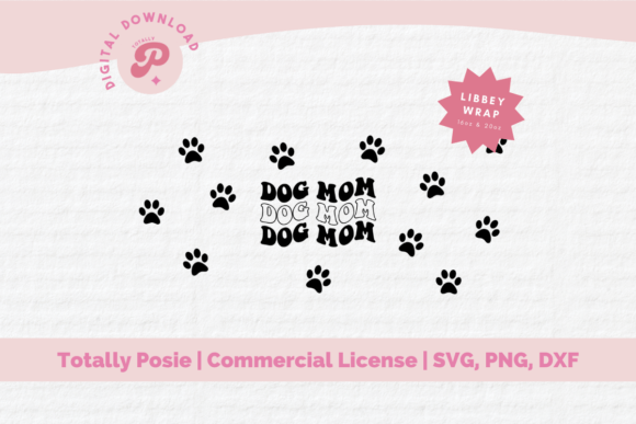 Dog Mom Glass Can SVG: Fresh Graphics & Illustrations