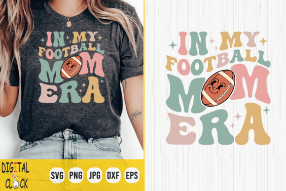 In My Football Mom Era: Retro Graphics & T-Shirt Designs