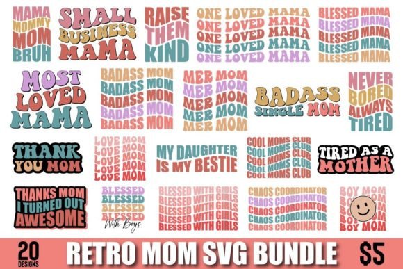 Retro Mom SVG Bundle Vol. 1: A Designer's Field Test