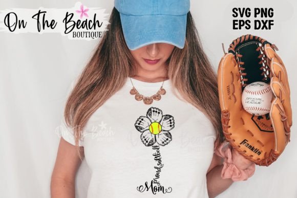Review: SVG Proud Softball Mom, Softball Flower Design