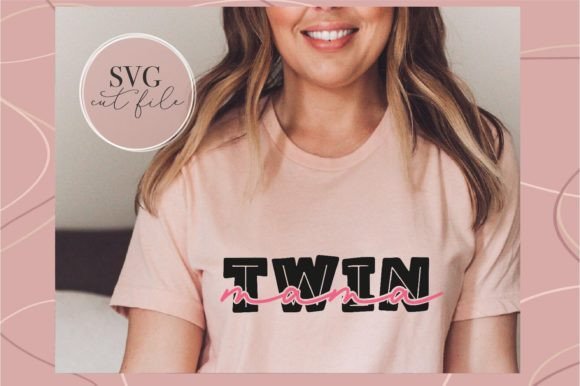 Twin Mama SVG: Fresh Graphics for T-Shirt Designs